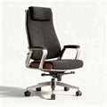Fotel biurowy ergonomiczny z regulowanym oparciem w kolorze szarym 60 x 60 x 120cm